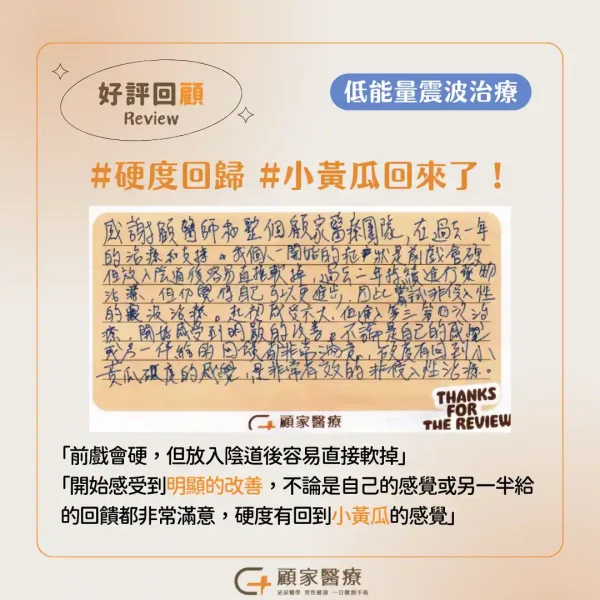 顧家醫療-11309震波治療心得