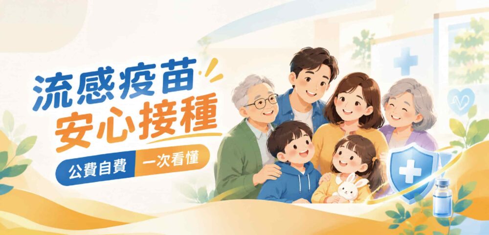 顧家醫療 流感疫苗安心接種 公費自費一次看懂